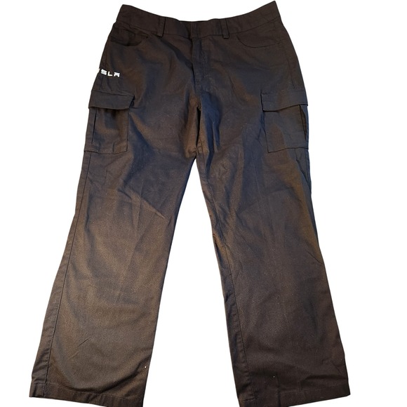 Tesla Cargo Pants Mens 38W Black Work Utility Uniform TSL8412 Polyester Cotton - Picture 1 of 7